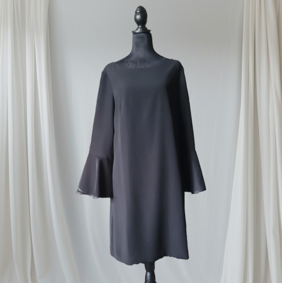 White House Black Market NWOT Stunning Black  Dress Sz 14 - Picture 1 of 6